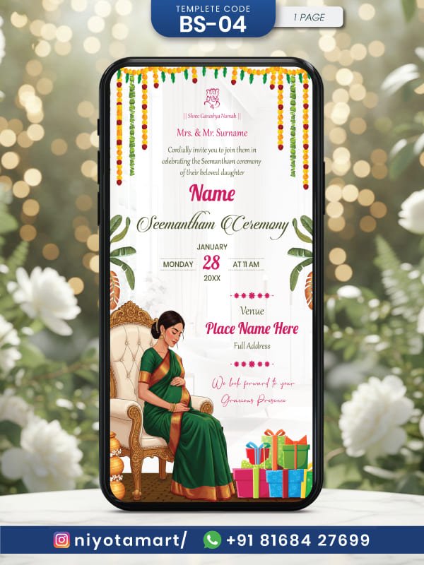 traditional-seemantham-ceremony-invitation-south-indian-baby-shower-theme-bs-04