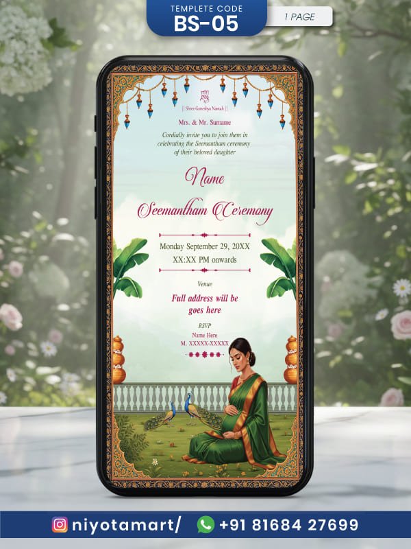 royal-seemantham-ceremony-invitation-traditional-south-indian-baby-shower-theme-bs-05
